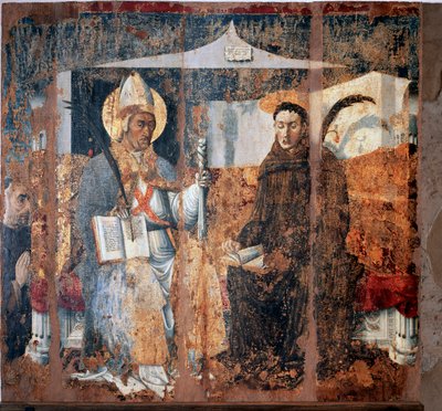 São Eleutério de Tournai e São Plácido (Fresco de Master of Cesio
