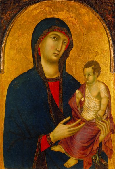 Madonna and Child, c.1305-20 (tempera em painel de madeira) de Master of Citta di Castello