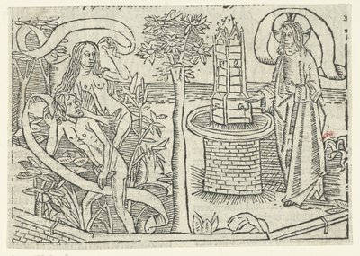 Expulsão do Paraíso de Master of Delft (attributed to)