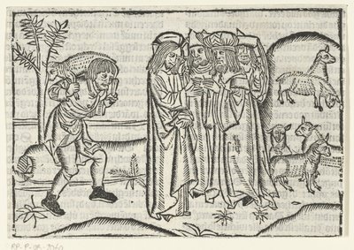Parábola da ovelha perdida de Master of Delft (attributed to)