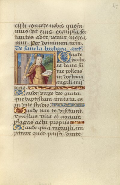Santa Bárbara de Master of Jacques de Besançon