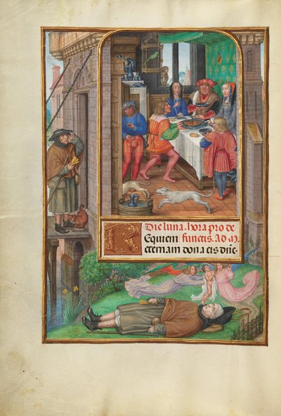 A festa dos mergulhos de Master of James IV of Scotland