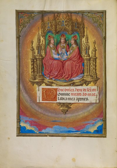 A Santíssima Trindade Entronizada de Master of James IV of Scotland