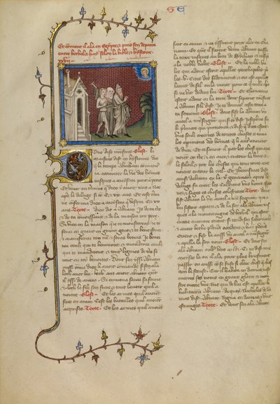 Abraão, Sara e Lot de Master of Jean de Mandeville