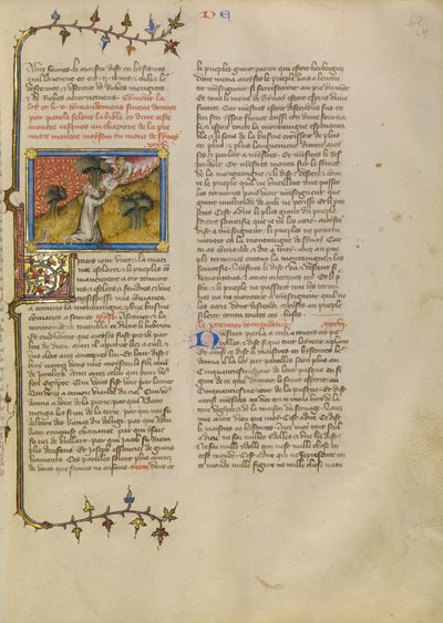 Moisés recebe as tábuas da Lei de Master of Jean de Mandeville