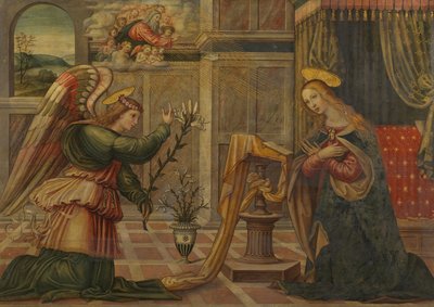 Anunciação, c.1500 de Master of Marradi