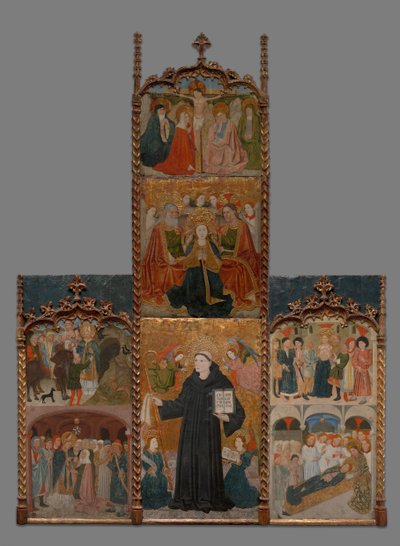 Retable of Saints Athanasius, Blaise, and Agatha, 144045. de Master of Riglos