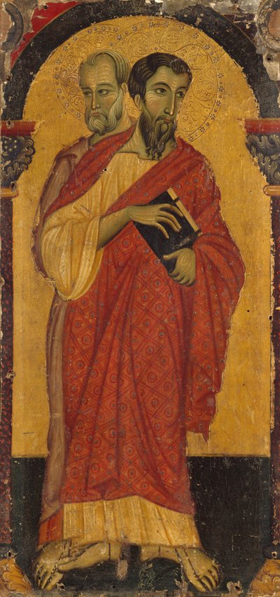 Santos Bartolomeu e Simão, 1266-75. de Master of Saint Francis of Assisi