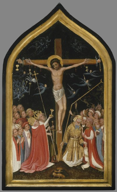 Cristo na Cruz Viva, 1420-30 de Master of Saint Veronica