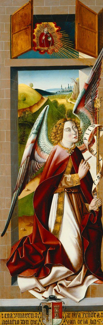 A Assunção das Madalenas; e a Anunciação de Master of Santa Maria de la