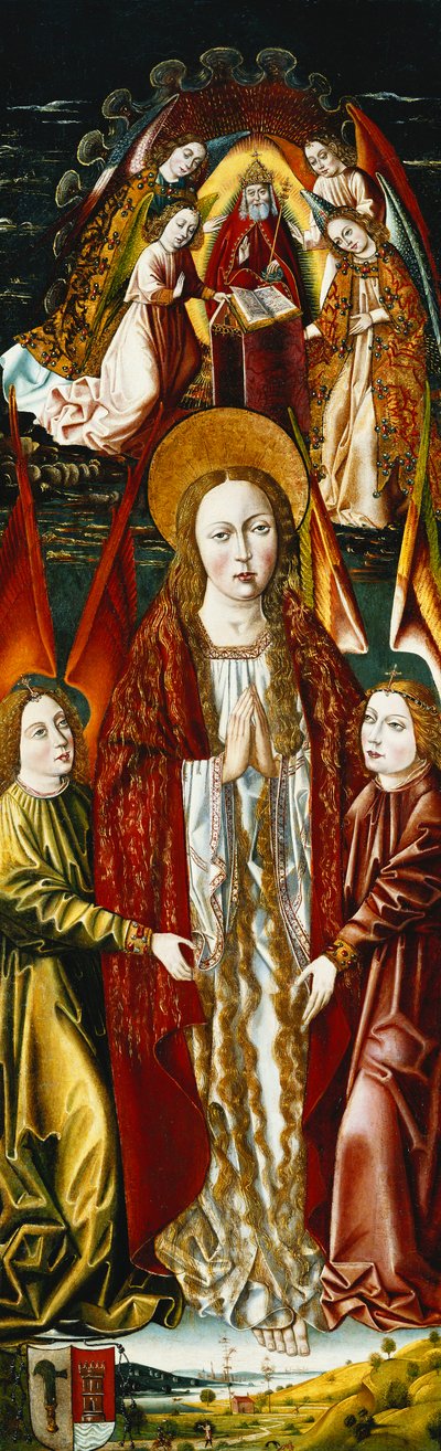 A Assunção das Madalenas; e a Anunciação de Master of Santa Maria de la