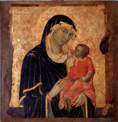 Virgem com criança (Pintura, cerca de 1350) de Master of Santa Maria di Castello