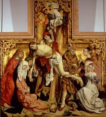 A Descida da Cruz (óleo sobre painel) de Master of St. Bartholemew