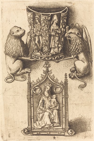 Projeto para um copo e um Pax de Master of St. Sebastian