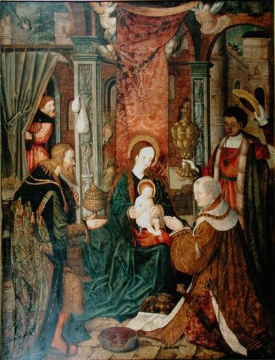 A Adoração dos Magos (veja 160861 para par) de Master of St. Severin
