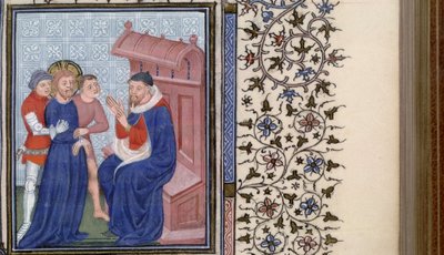 Livro de Horas de Cristo diante de Pilatos, 1400 de Master of Troyes
