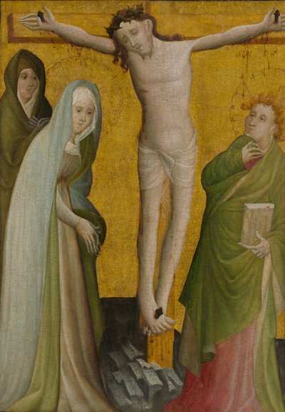 A Crucificação, ca. 1400. de Master of the Berswordt Altar