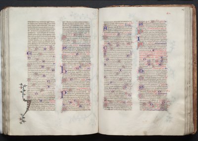 O Missal Gotha: Fol. 104r, Texto, c. 1375. de Master of the Boqueteaux