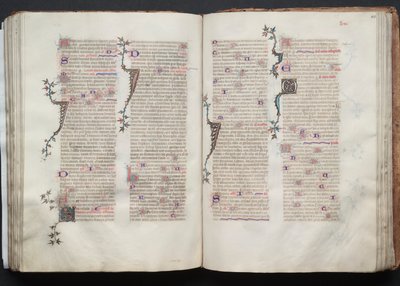O Missal Gotha: Fol. 105v, Texto, c. 1375. de Master of the Boqueteaux
