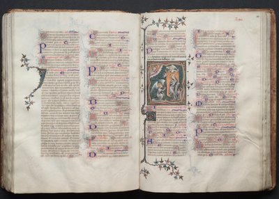 O Missal Gotha: Fol. 110r, The Annunciation, c. 1375. de Master of the Boqueteaux