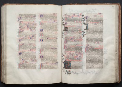 O Missal de Gotha: Fol. 112v, Texto, c. 1375. de Master of the Boqueteaux