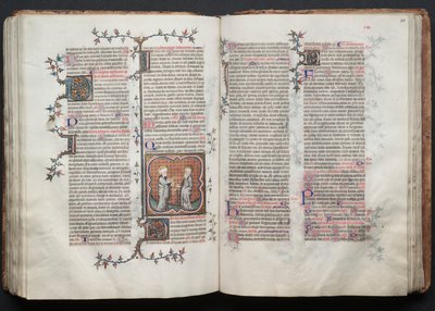 O Missal Gotha: Fol. 115r, Texto, c. 1375. de Master of the Boqueteaux
