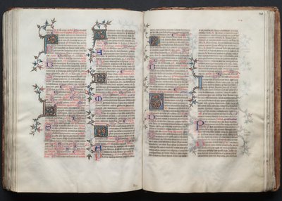 O Missal Gotha: Fol. 121r, Texto, c. 1375. de Master of the Boqueteaux