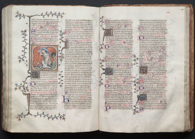 O Missal Gotha: Fol. 125r, Texto, c. 1375. de Master of the Boqueteaux