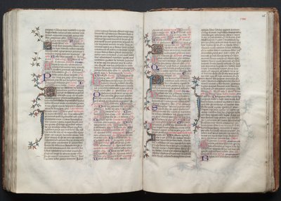 O Missal Gotha: Fol. 125v, Texto, c. 1375. de Master of the Boqueteaux