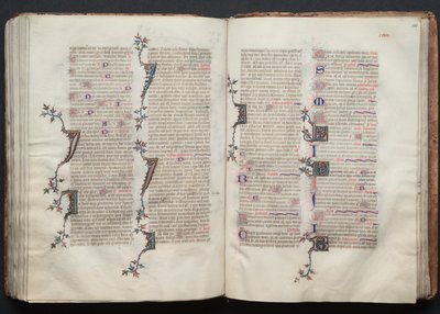 O Missal Gotha: Fol. 130r, Texto, c. 1375. de Master of the Boqueteaux