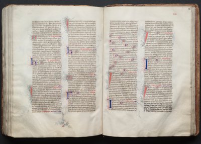 O Missal Gotha: Fol. 130v, Texto, c. 1375. de Master of the Boqueteaux
