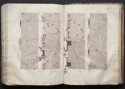 O Missal Gotha: Fol. 131v, Texto, c. 1375. de Master of the Boqueteaux