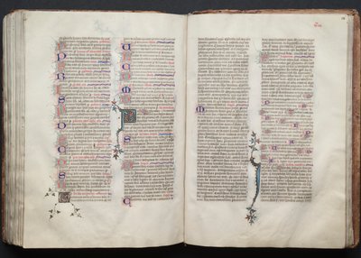 O Missal Gotha: Fol. 135v, Texto, c. 1375. de Master of the Boqueteaux