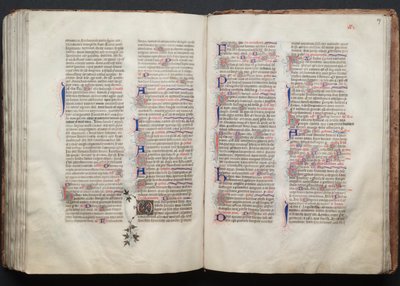O Missal Gotha: Fol. 136v, Texto, c. 1375. de Master of the Boqueteaux