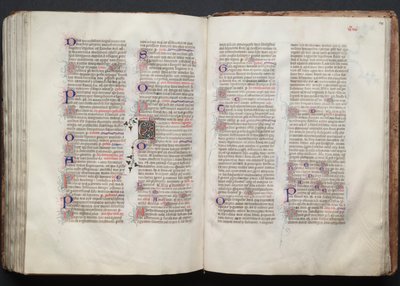 O Missal Gotha: Fol. 140r, Texto, c. 1375. de Master of the Boqueteaux