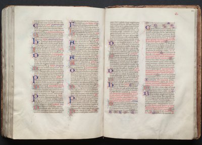 O Missal Gotha: Fol. 141v, Texto, c. 1375. de Master of the Boqueteaux