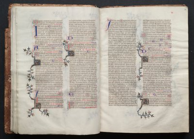 O Missal Gotha: Fol. 14r, Texto , c. 1375. de Master of the Boqueteaux