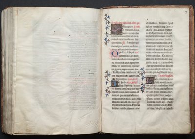 O Missal Gotha: Fol. 159r, Texto, c. 1375. de Master of the Boqueteaux