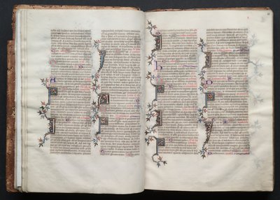 O Missal de Gotha: Fol. 20r, Texto, c. 1375. de Master of the Boqueteaux