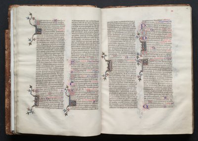 O Missal Gotha: Fol. 25v, Texto, c. 1375. de Master of the Boqueteaux
