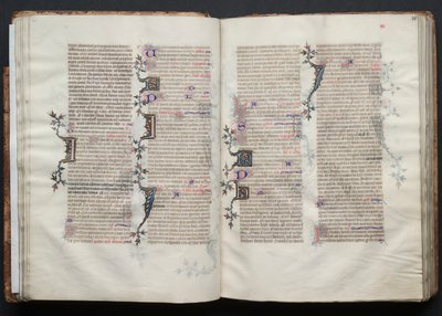 O Missal Gotha: Fol. 30v, Texto, c. 1375. de Master of the Boqueteaux