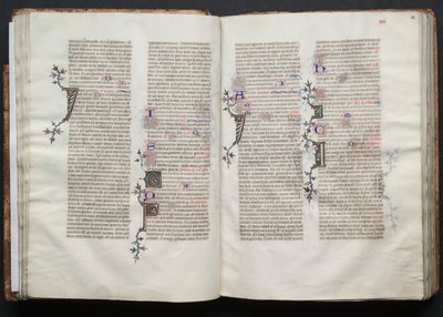 O Missal de Gotha: Fol. 32v, Texto, c. 1375. de Master of the Boqueteaux