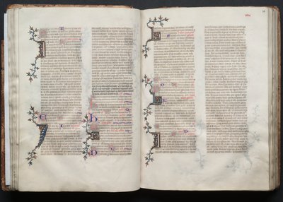 O Missal Gotha: Fol. 38r, Texto, c. 1375. de Master of the Boqueteaux