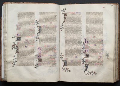 O Missal Gotha: Fol. 41r, Texto, c. 1375. de Master of the Boqueteaux