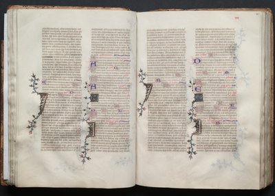 O Missal Gotha: Fol. 41v, Texto, c. 1375. de Master of the Boqueteaux