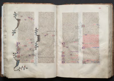 O Missal de Gotha: Fol. 43r, Texto, c. 1375. de Master of the Boqueteaux