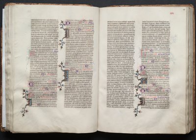 O Missal Gotha: Fol. 46r, Texto, c. 1375. de Master of the Boqueteaux