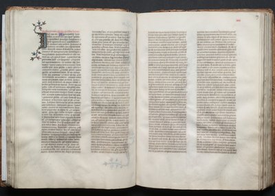 O Missal Gotha: Fol. 49r, Texto, c. 1375. de Master of the Boqueteaux
