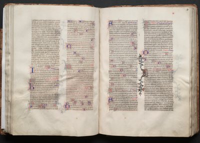 O Missal Gotha: Fol. 50v, Texto, c. 1375. de Master of the Boqueteaux