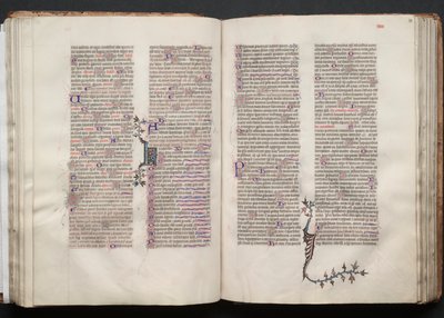 O Missal Gotha: Fol. 53v, Texto, c. 1375. de Master of the Boqueteaux
